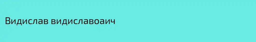 Видислав видиславоаич